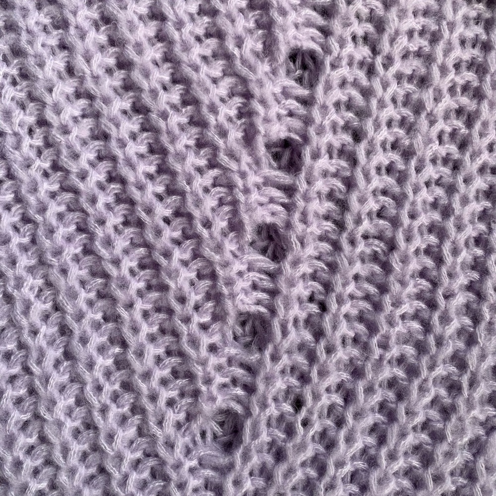 American Eagle Lilac Knit Pullover Sweater - Picture 7 of 12
